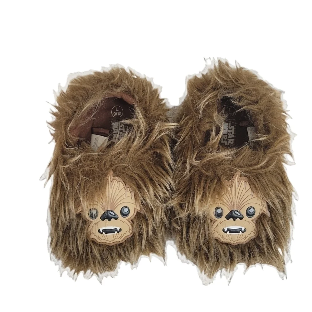 Star Wars Chewbacca Fuzzy Slippers 9/10